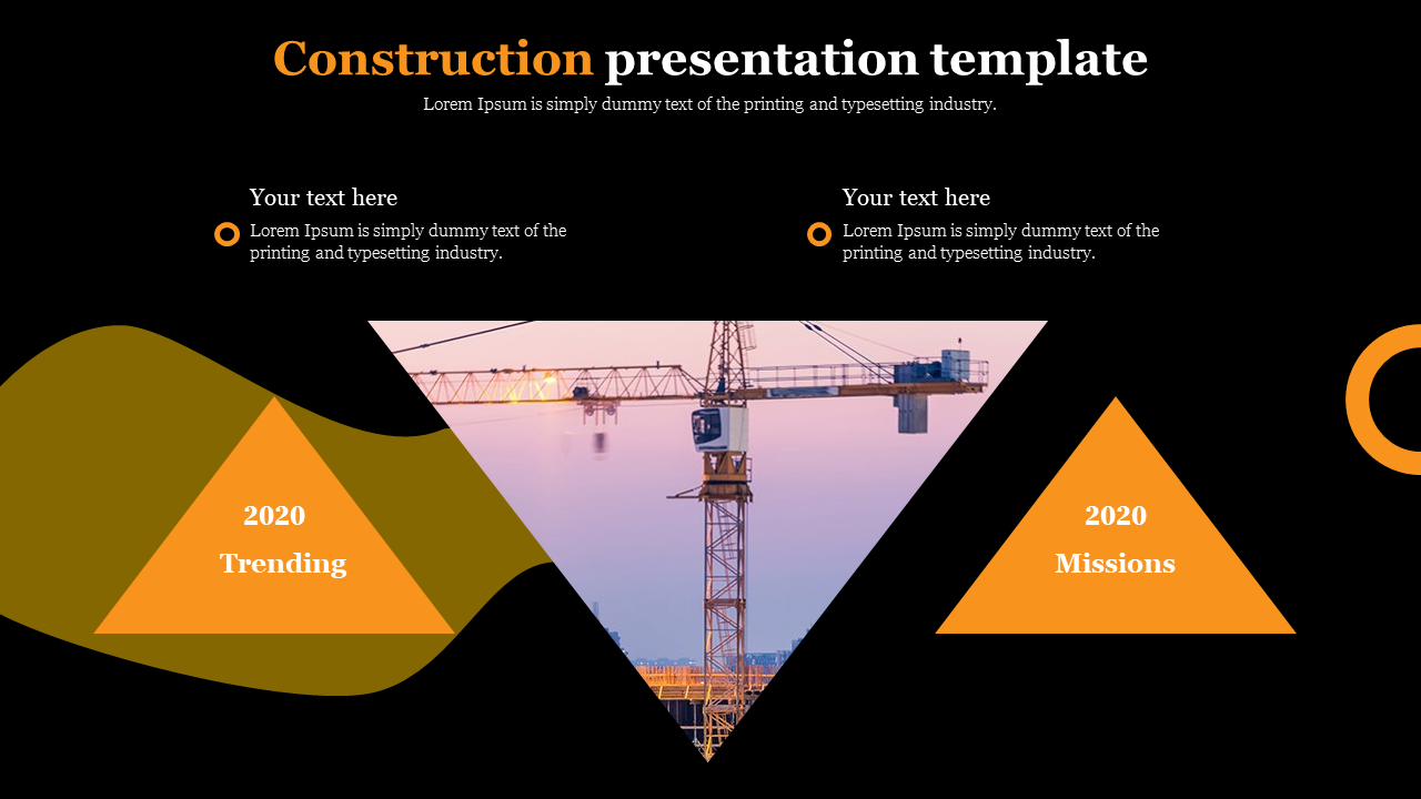 Our Predesigned Construction Presentation Template